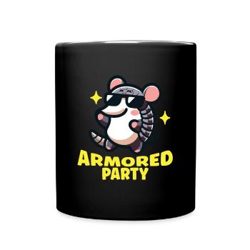 Armadillo Armored Party - Full Colour Mug - black - Front