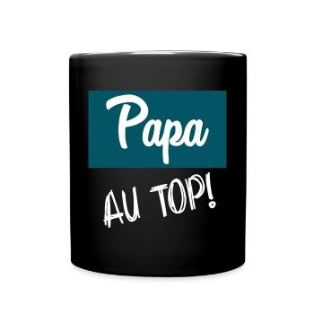 HAPPY FATHER'S DAY. DAD. FATHER'S DAY. FATHER - Full Colour Mug - black - Front