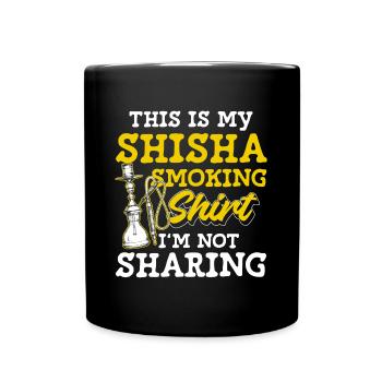 Sisha Rauchen Türkisch Orient - Tasse einfarbig - Schwarz - Vorne