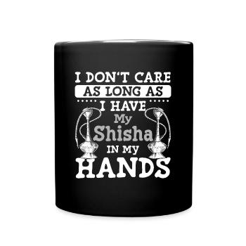 Hookah Tabak Chillen Zigarette - Tasse einfarbig - Schwarz - Vorne