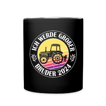 I'm going to be a big brother in 2024 - Full Colour Mug - black - Front