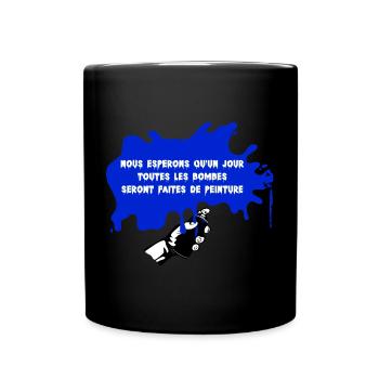 Toutes les bombes faites de peinture - Mug uni - noir - Devant