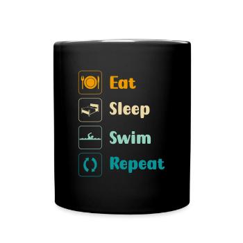 Pool Water Cooling Friends - Full Colour Mug - black - Front
