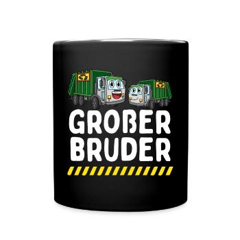 Großer Bruder 2024 Lastwagen - Tasse einfarbig - Schwarz - Vorne