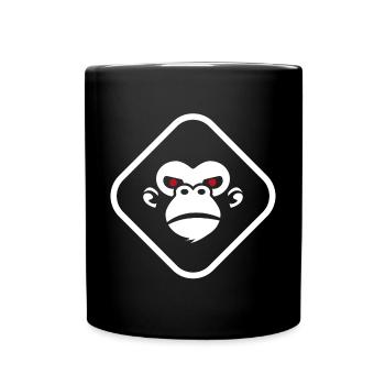Gorilla logo dark background - Full Colour Mug - black - Front