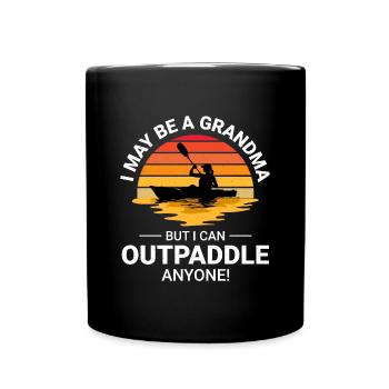 kayak Gradma Kayak Canoë Kayak Drôle - Mug uni - noir - Devant