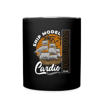 Modélisme Bateau Modèle Ancre D’eau - Mug uni - noir - Devant