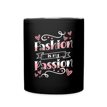 Shopping Modisch Modequeen Trendsetter - Tasse einfarbig - Schwarz - Vorne