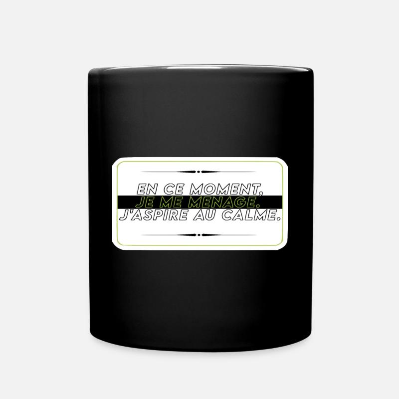 Je me ménage - Mug uni - noir