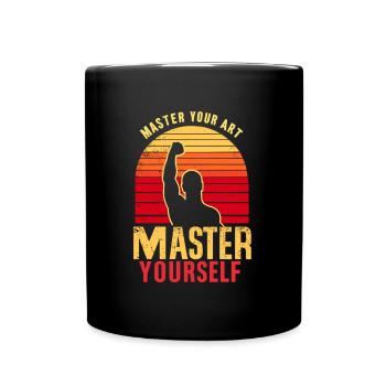 Master Your Art Inspire Self Mastery Motivational - Full Colour Mug - black - Front