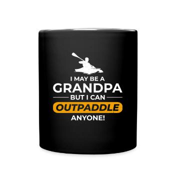 kayak Gradpa Kayak Canoë Kayak Drôle - Mug uni - noir - Devant
