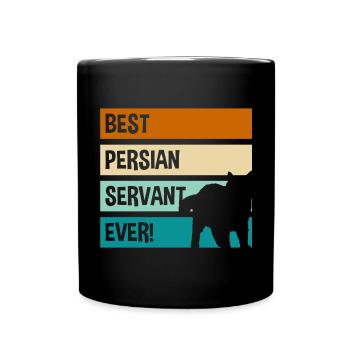 Katze Katzendame Chefin Katzenmama - Tasse einfarbig - Schwarz - Vorne