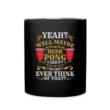 Drinking beer - Full Colour Mug - black - Front