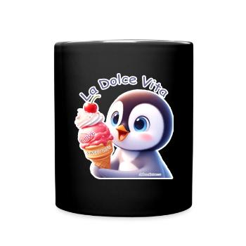 Penguin - La Dolce Vita - Full Colour Mug - black - Front