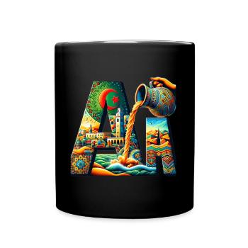 SYMBOLS OF ALGERIA - Full Colour Mug - black - Front