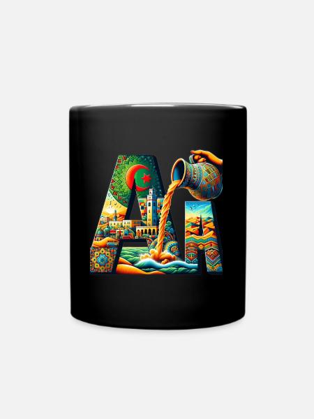 LES SYMBOLES DE LALGERIE - Mug uni - noir