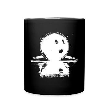Bowlingkugel Skizze - Tasse einfarbig - Schwarz - Vorne