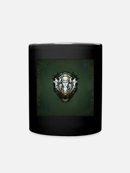 Dunkle Fantasy-Kreatur mit Flügeln. - Tasse einfarbig - Schwarz