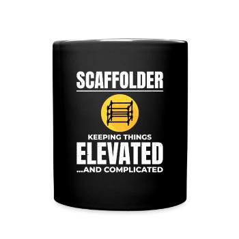 Plate-forme d’échafaudage d’échafaudage de constructeur d’échafaudages - Mug uni - noir - Devant