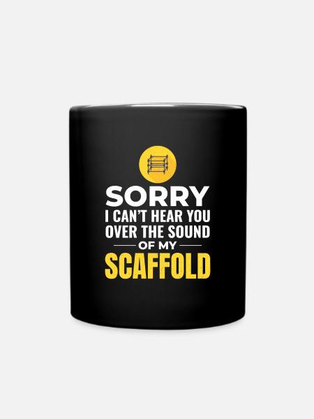 Gerüstbauer Gerüstbauer Gerüstbaubühne - Tasse einfarbig - Schwarz