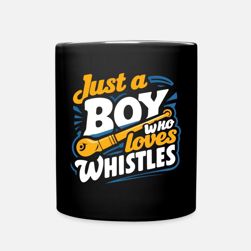 Tin Whistle - Full Colour Mug - black