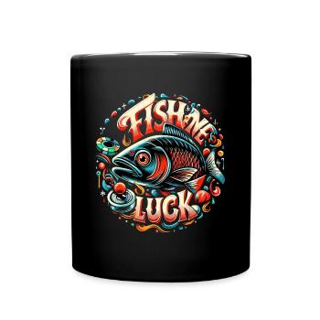 Fish Me Lucky Fishing Poker Poker cadeau - Mug uni - noir - Devant