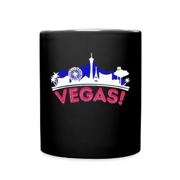 Poker Casino Royal Flush Card Game Vegas Gambling - Full Colour Mug - black - Front