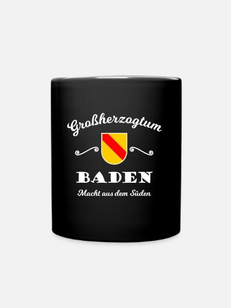 Lustige badische Sprüche Badnerland - Tasse einfarbig - Schwarz