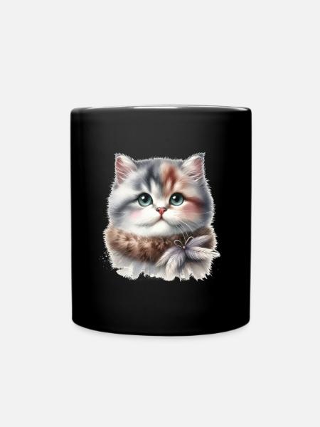 Chat mignon - Mug uni - noir