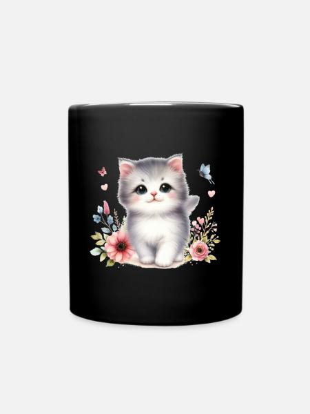 Chat mignon - Mug uni - noir