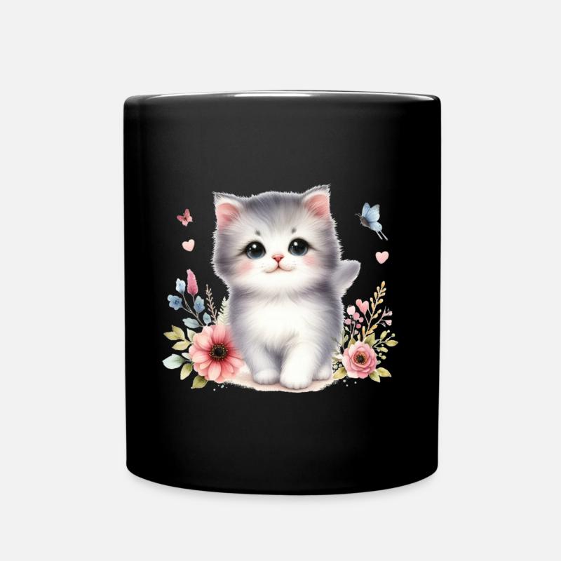 Chat mignon - Mug uni - noir