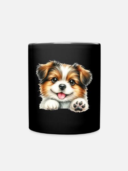 Chien mignon - Mug uni - noir