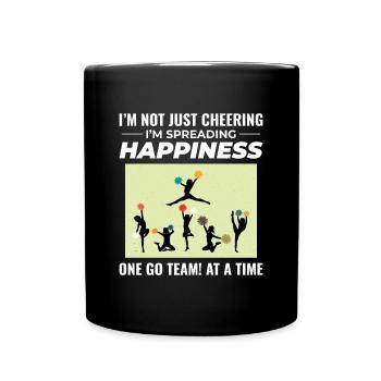 Pom-pom girl Cheerleading Girl Cheering Cheer Squad - Mug uni - noir - Devant