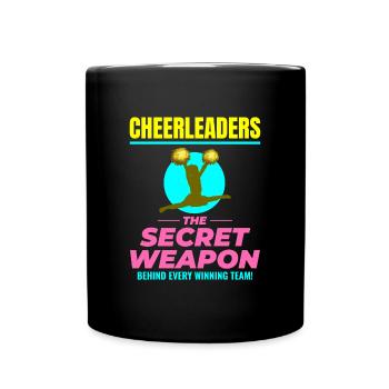 Pom-pom girl Cheerleading Girl Cheering Cheer Squad - Mug uni - noir - Devant