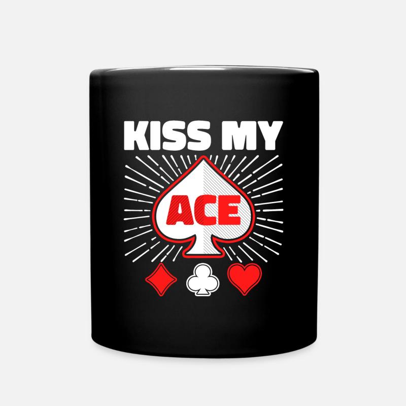 Déclaration de jeu de casino de jeu de cartes de poker - Mug uni - noir