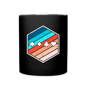 Jeux de cartes Jeux d’argent Roulette Poker Jeux d’argent - Mug uni - noir - Devant