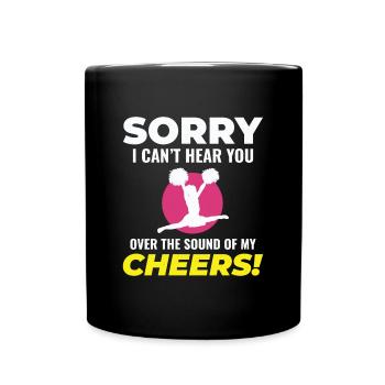 pom-pom girl pom-pom girl acclamation drôle - Mug uni - noir - Devant