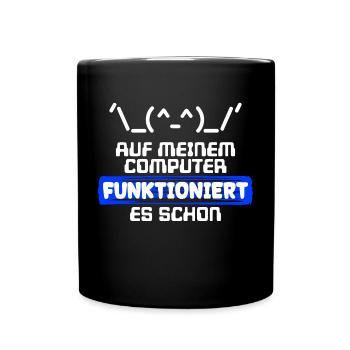 Computer Developer Softwareentwickler Statement - Tasse einfarbig - Schwarz - Vorne