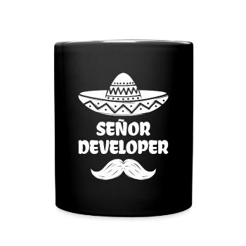 Developer Statement Code Computer Science Geek Scripting - Full Colour Mug - black - Front
