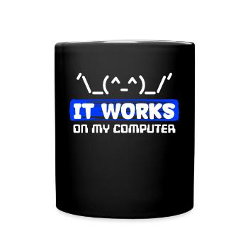 Debug Statement Bugfixing Scripting Code Developer - Full Colour Mug - black - Front