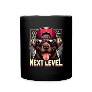 Cadeau de chien de gangster de niveau supérieur de labrador brun - Mug uni - noir - Devant