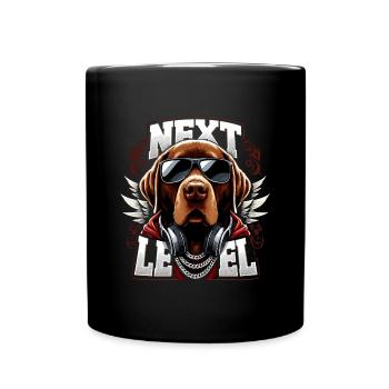 Labrador marron Gangster Next Level chien cadeau - Mug uni - noir - Devant