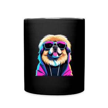 Pékin Gangster Next Level Lion Chien Chien Gesch - Mug uni - noir - Devant