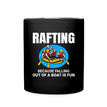 Rafting Team Raft White Water Rafter Paddle Funny - Mug uni - noir - Devant