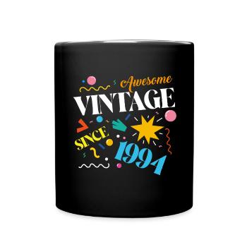 1994 Jahrgang Vintage Geburtstag Geschenk - Tasse einfarbig - Schwarz - Vorne