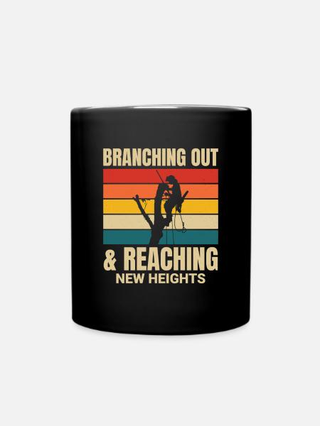 Baumpfleger Baumchirurg Kletterer Klettertrimmer - Tasse einfarbig - Schwarz