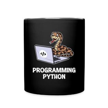 Scripting Programmer Computer Debug Developer - Full Colour Mug - black - Front