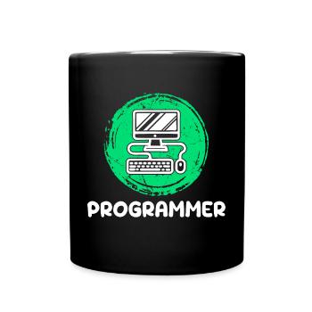 Computer Developer Programmierer Computerfreak - Tasse einfarbig - Schwarz - Vorne