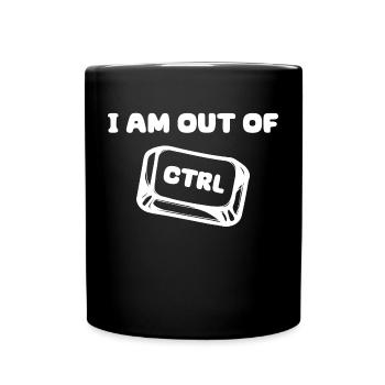 développeur cooler disant scripting code ordinateur - Mug uni - noir - Devant