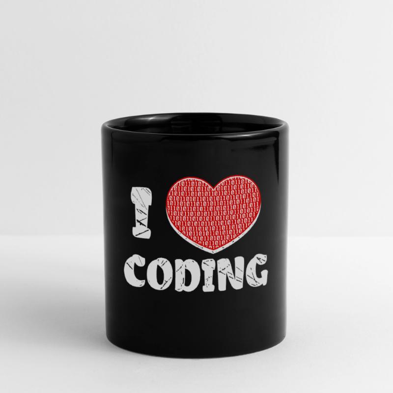 Developer Heart Coding Statement Programmer Full Colour Mug